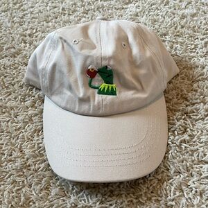 Kermit Sipping Tea Baseball Cap